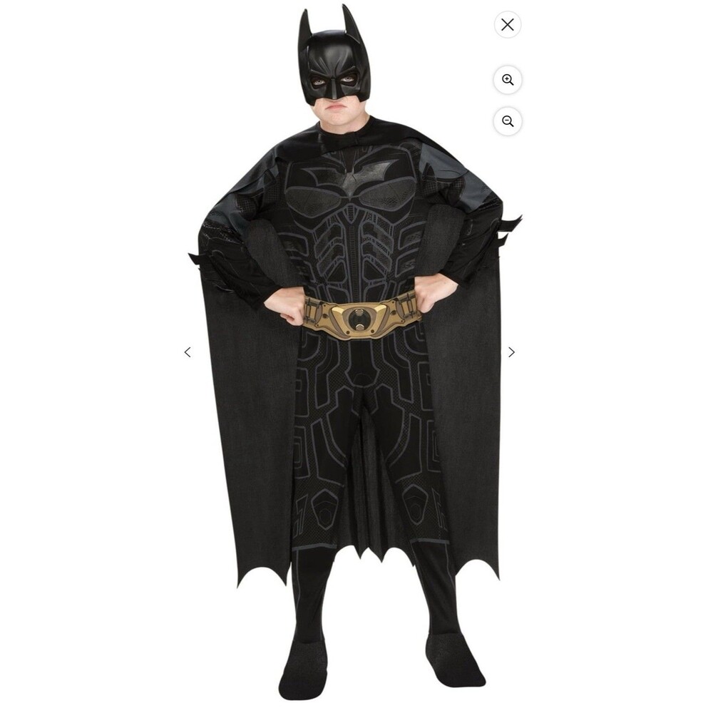The Dark Knight Batman Costume for Kids by Rubies, Boys size Large